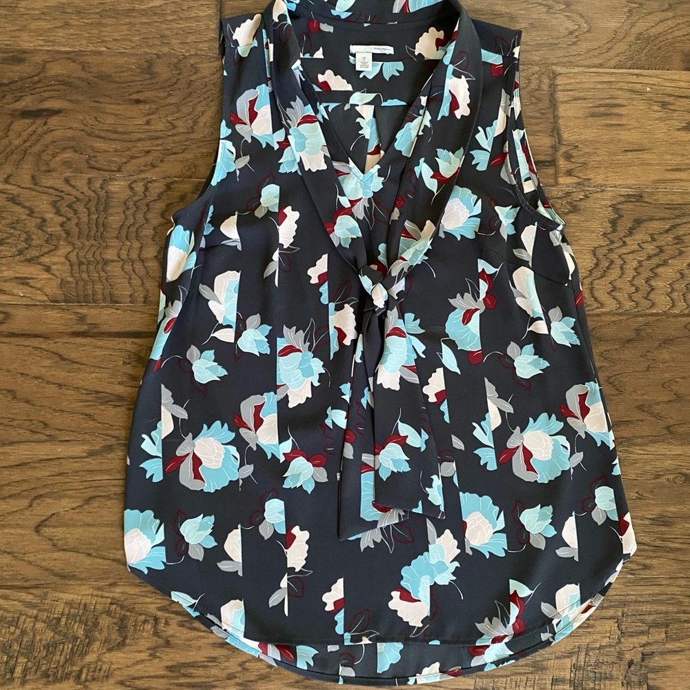 Halogen Floral Sleeveless Blouse